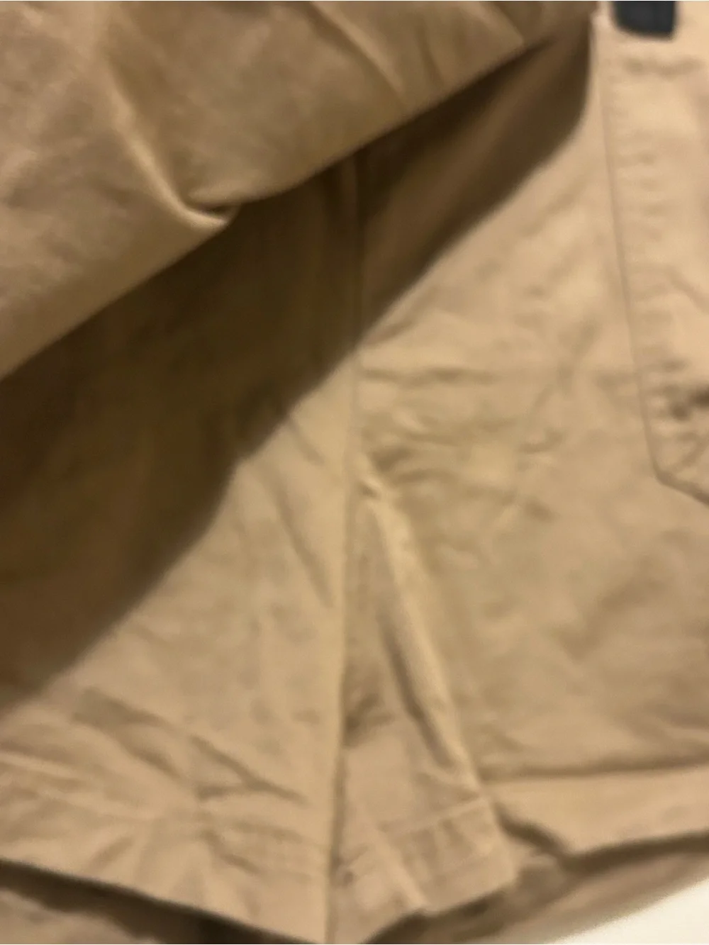 Nine West Tan Utility Skort with Patch Pockets Cotton Spandex Sz S Elastic waist